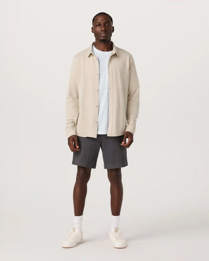 Long Sleeve Knit Oxford Button Down - Classic Fit