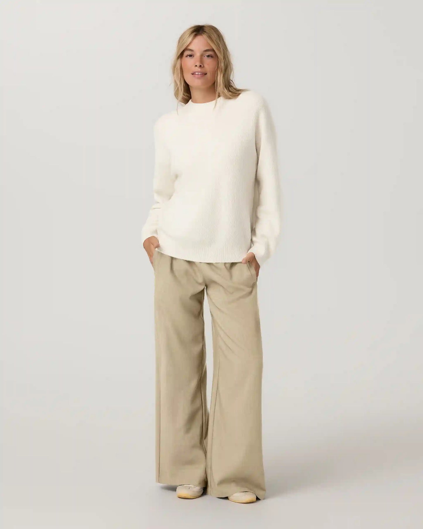 Émilie Cashmere Oversized Rib Crew