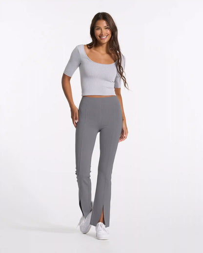 Lux Rib Split Bootcut