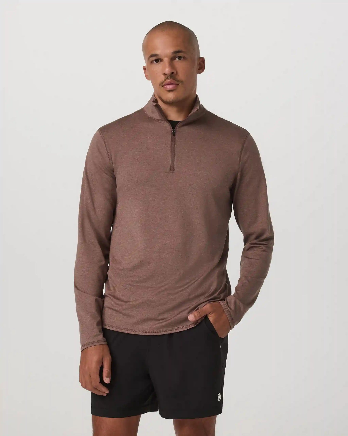 Ponto Half Zip Mock Neck
