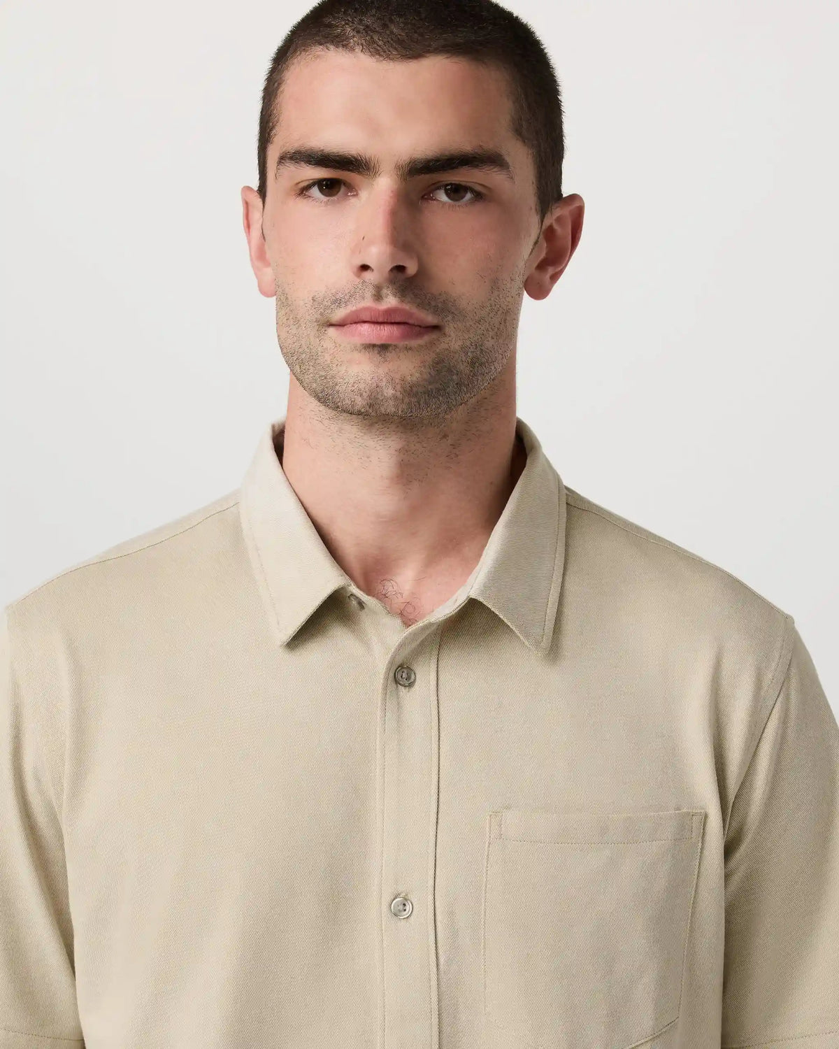 Short Sleeve Knit Oxford Button Down - Classic Fit