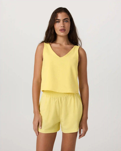 Villa Textured Crop Tank