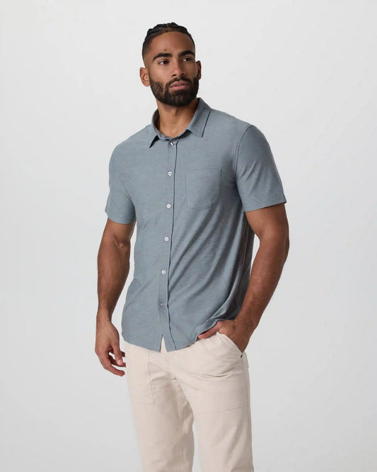 Short Sleeve Strato Button Down