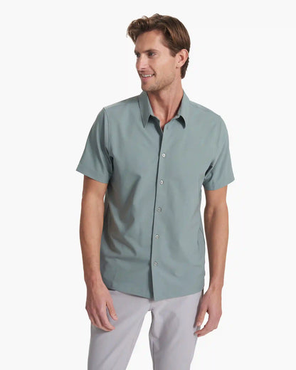 Short Sleeve Manhattan Button Down