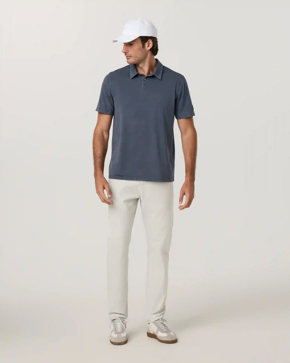 Short Sleeve Feather Polo
