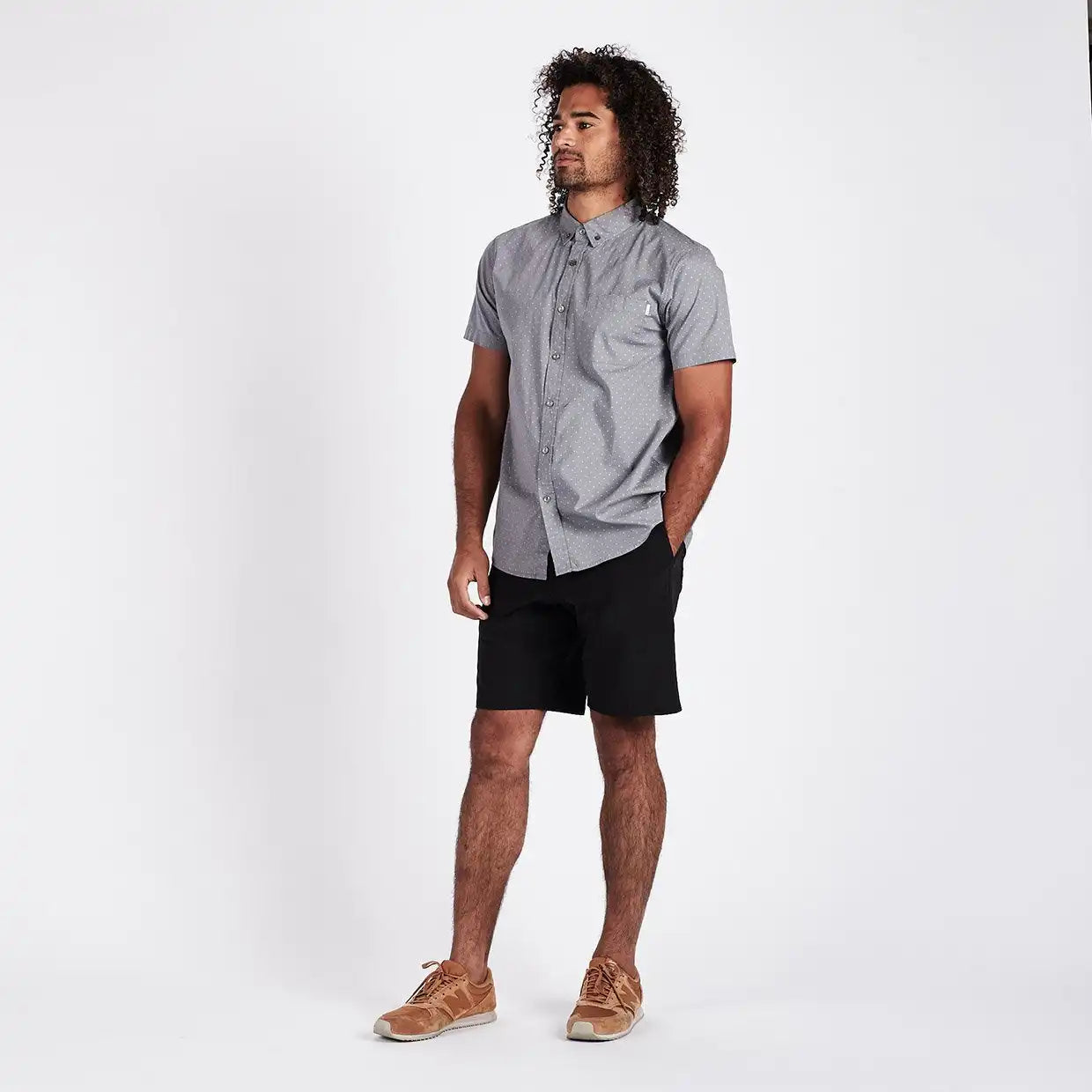 Crest Short Sleeve Button-Down