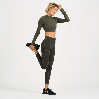 Long-Sleeve Lux Crop Tee