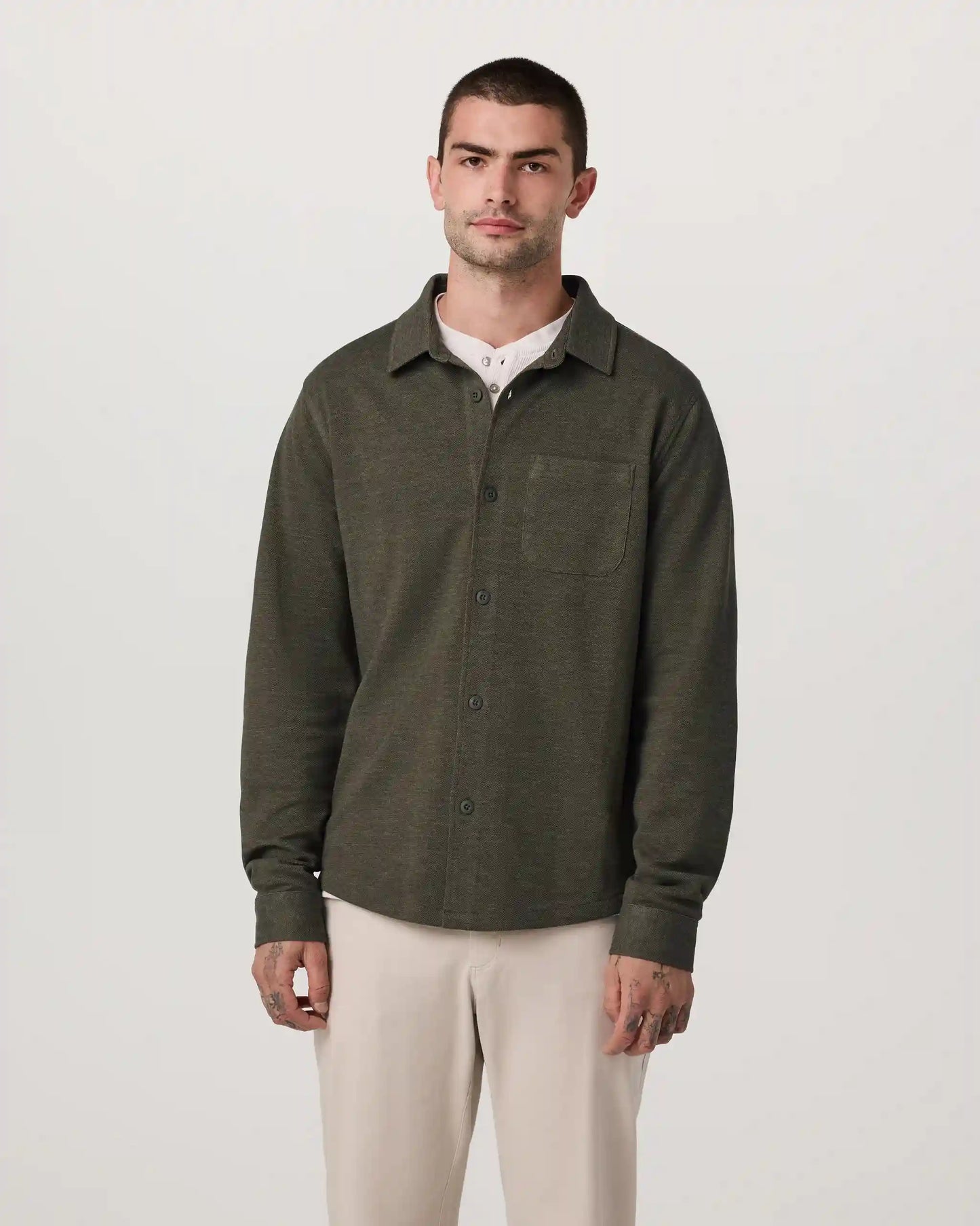 Long Sleeve Jeffreys Button Down Overshirt