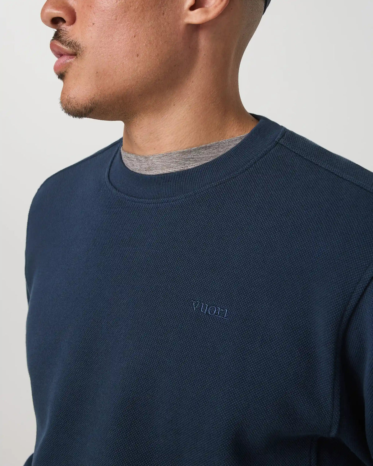 Pique Fleece Crew