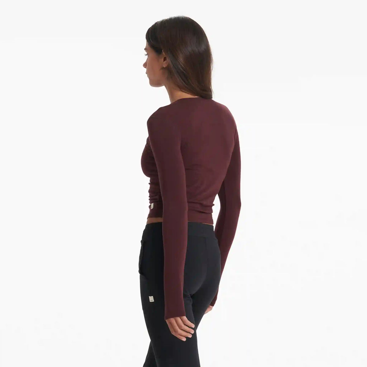 Long-Sleeve Coast Crop Crew