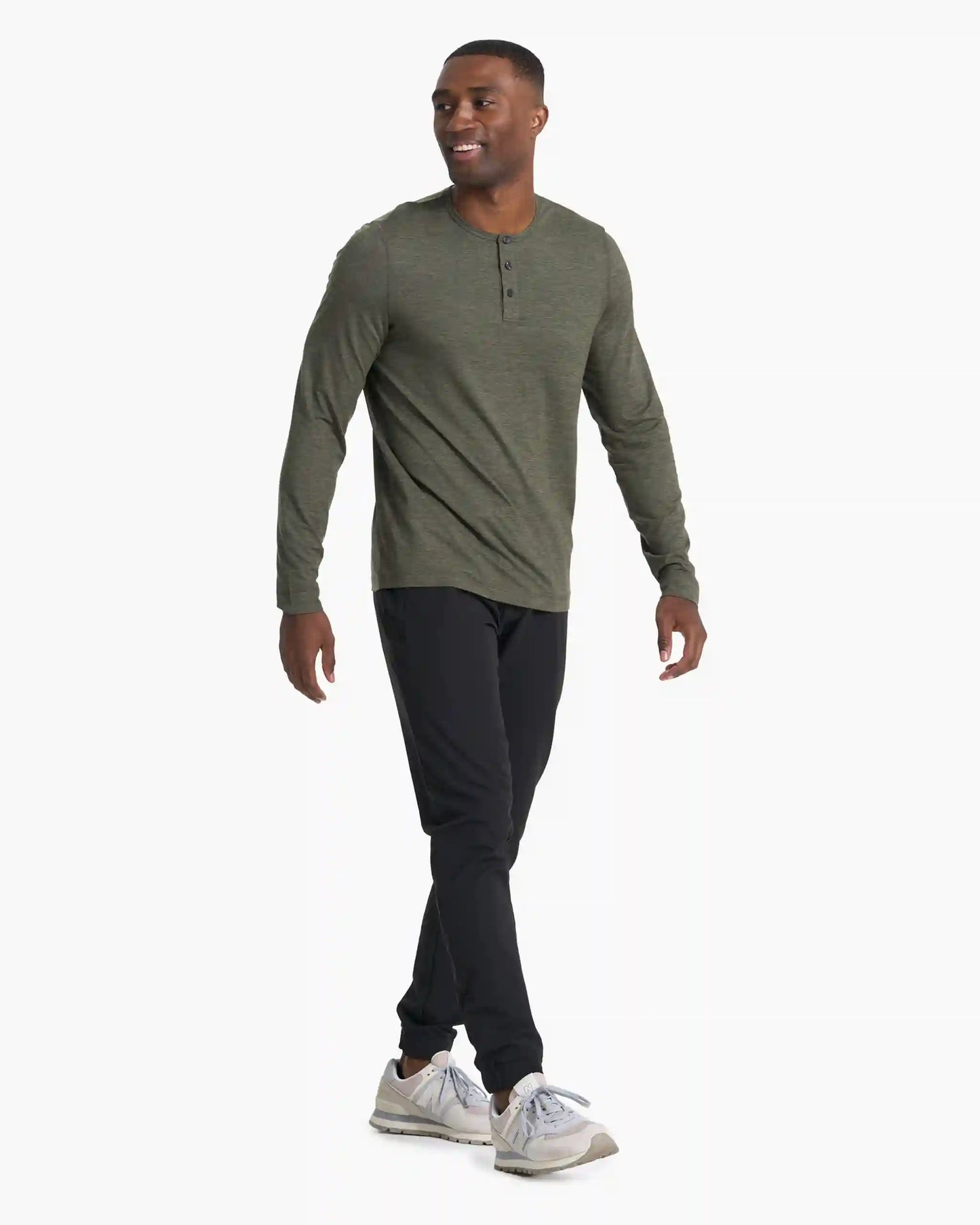 Long-Sleeve Ease Performance Henley