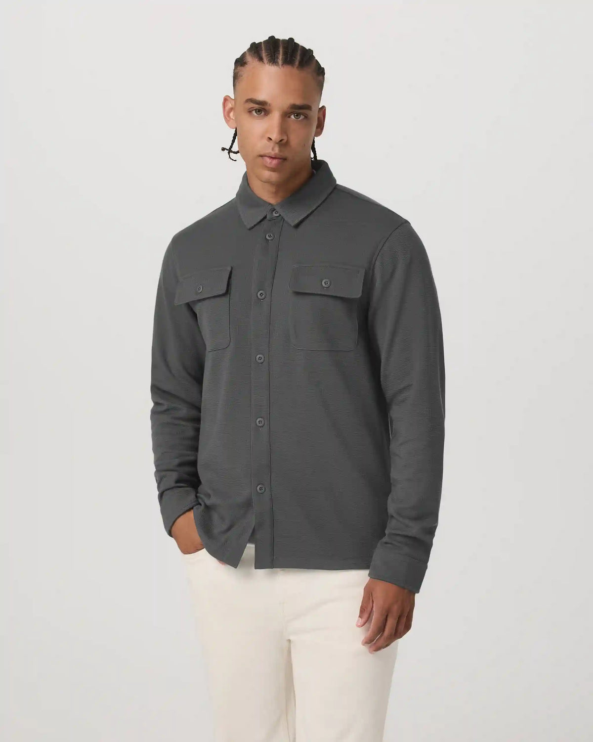 Waffle Shirt Jacket