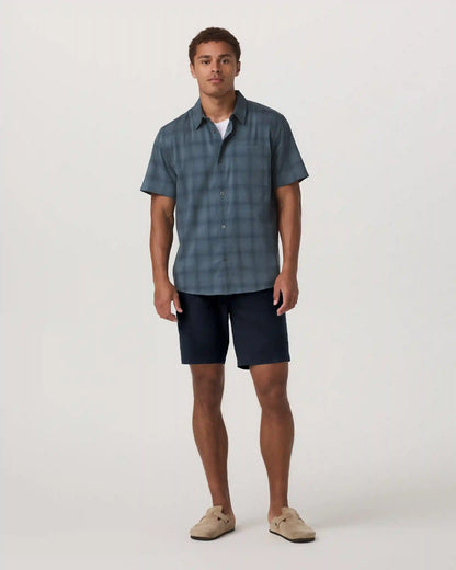 Short Sleeve Plaid Button Down Shirt