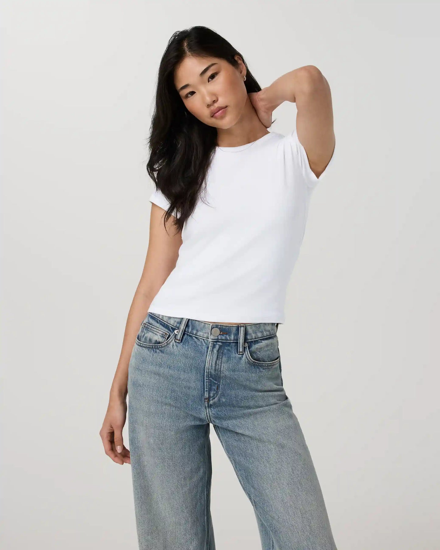 Everyday Cotton Stretch Fitted Tee