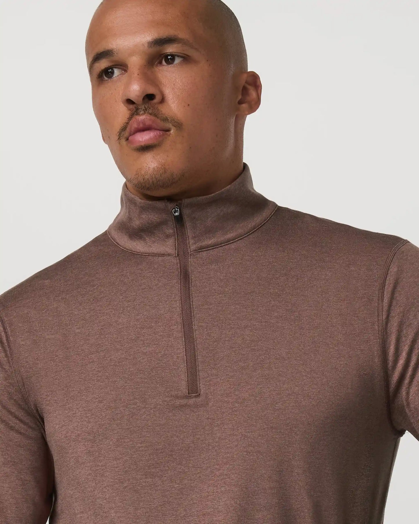 Ponto Half Zip Mock Neck