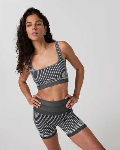 Bi-Color Seamless Longline Bra