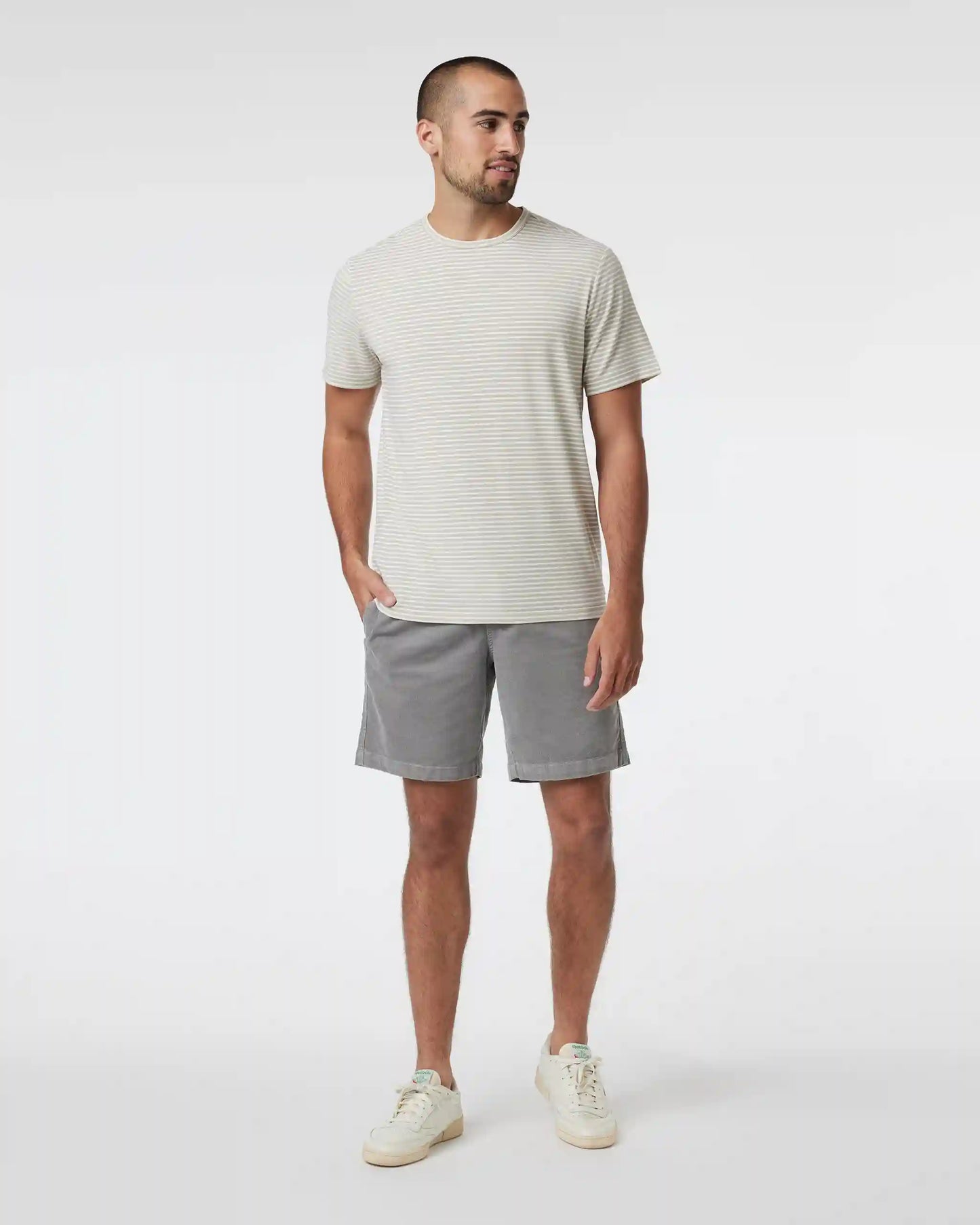 Short Sleeve Current Stripe Tee