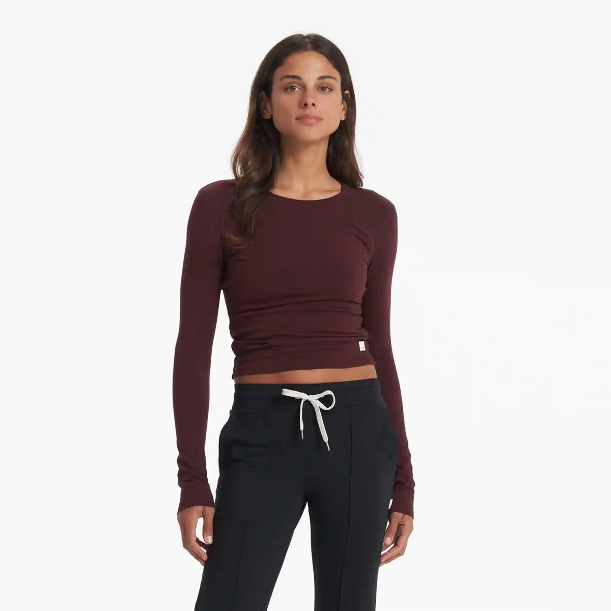 Long-Sleeve Coast Crop Crew