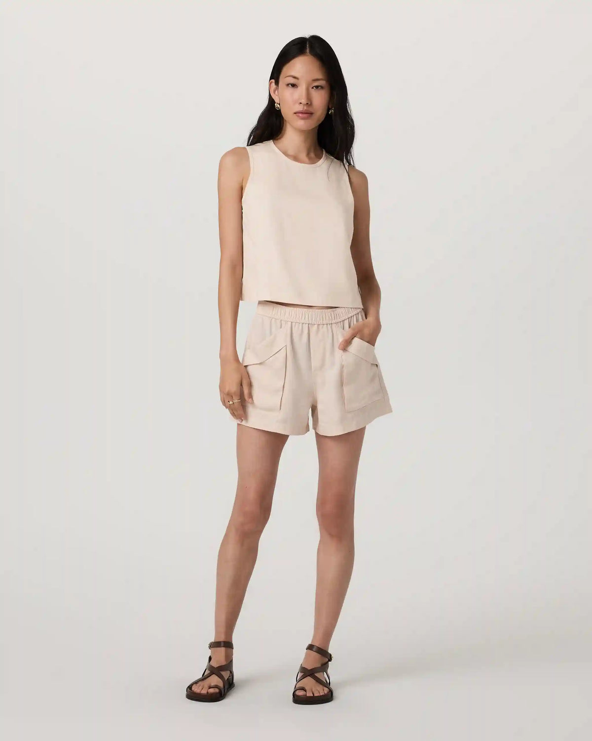 Trestles Twill Crop Tank