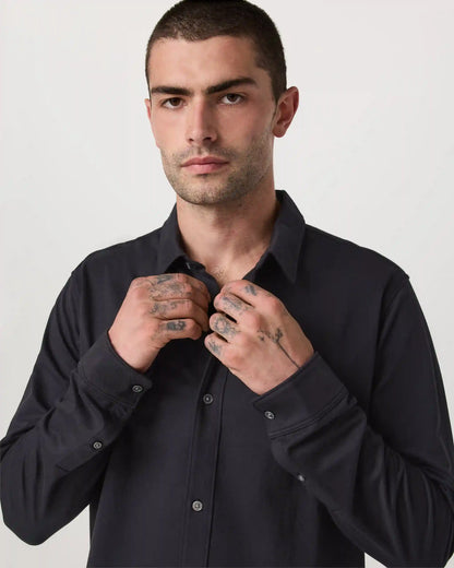Long Sleeve Knit Oxford Button Down - Classic Fit