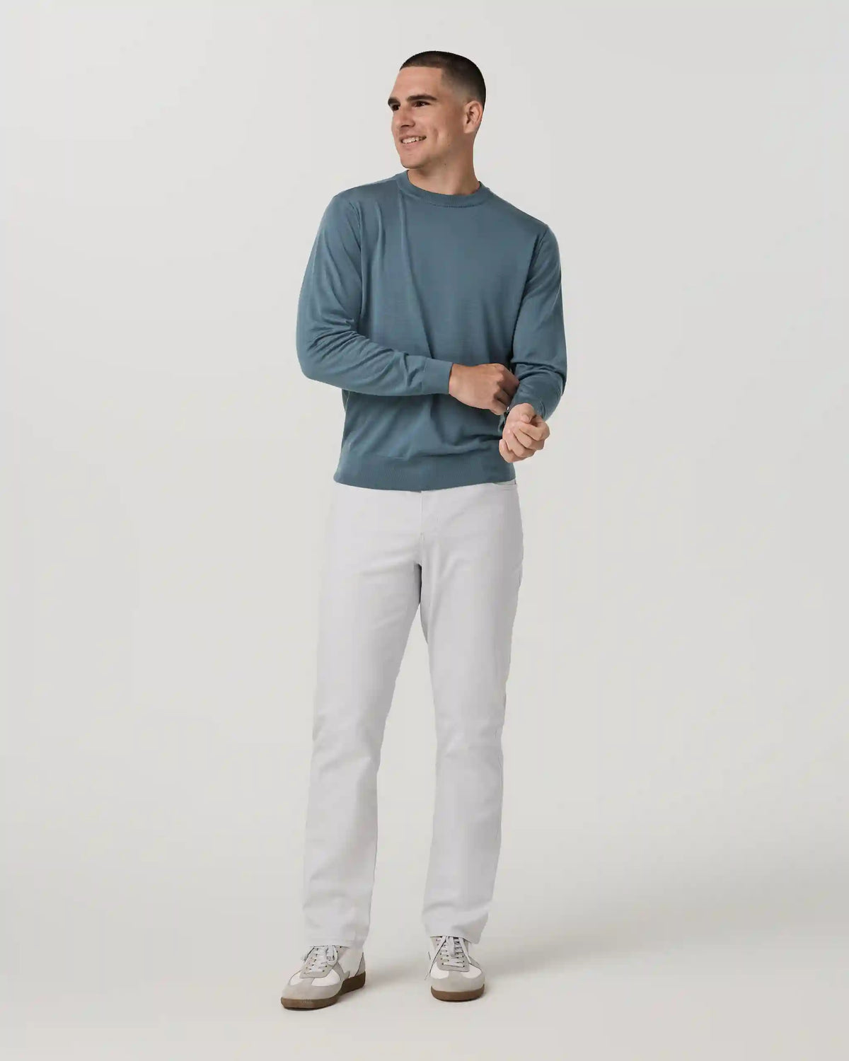 Merino Fine Gauge Wool Sweater