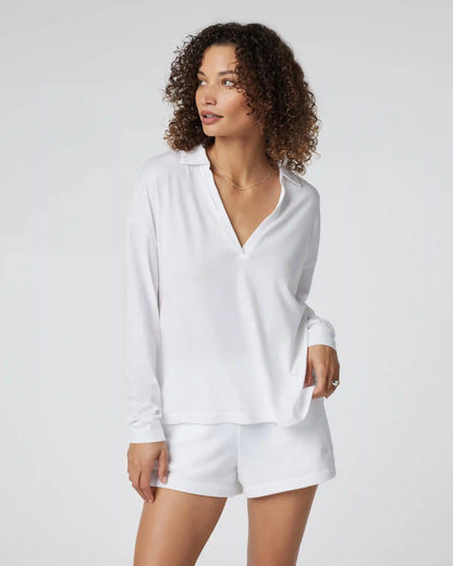 Long Sleeve Sutton Relaxed Polo