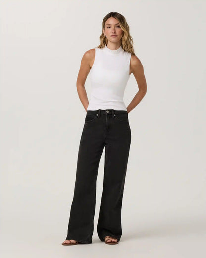 Cottony Rib Mock Neck Tank