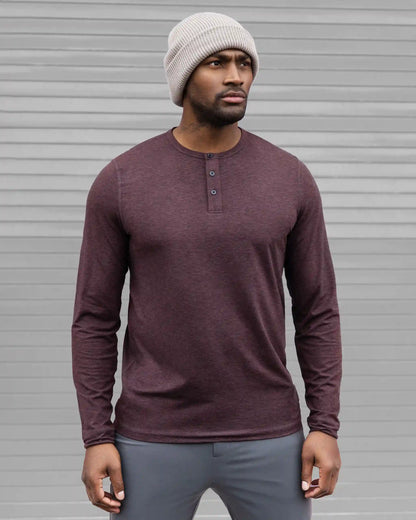 Long-Sleeve Ease Performance Henley