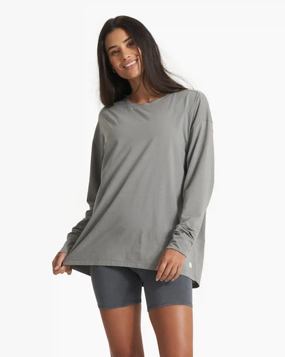Long-Sleeve Feather Tee