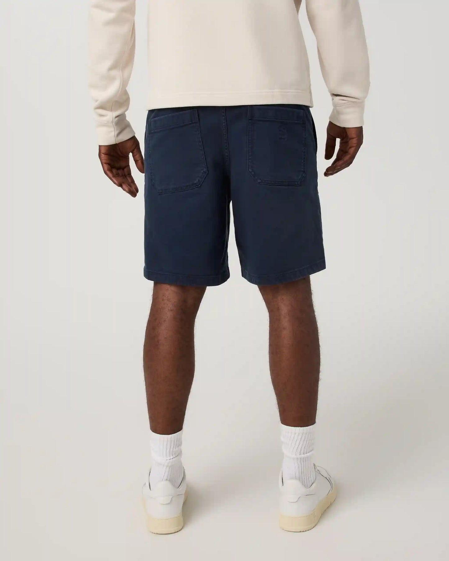 Benton Twill Elastic Waist Short 8"