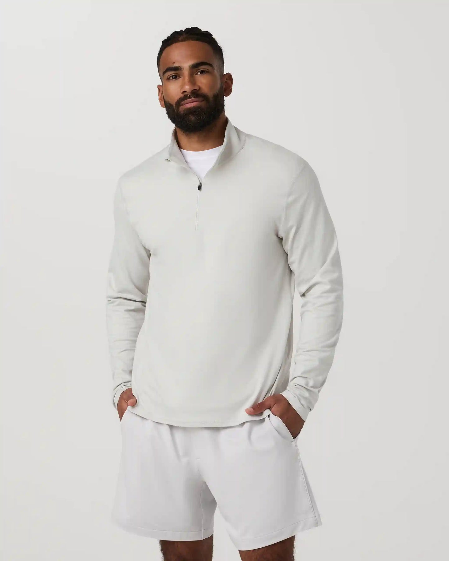 Ponto Half Zip Mock Neck