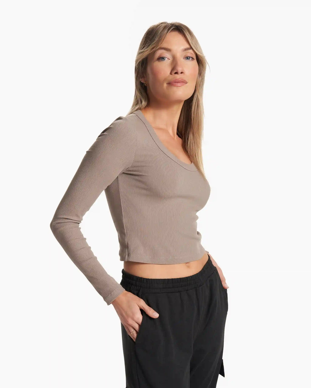 Long Sleeve Pose Scoop Tee