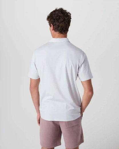 Short Sleeve Feather Polo