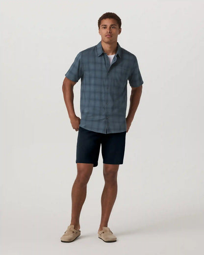 Short Sleeve Plaid Button Down Shirt