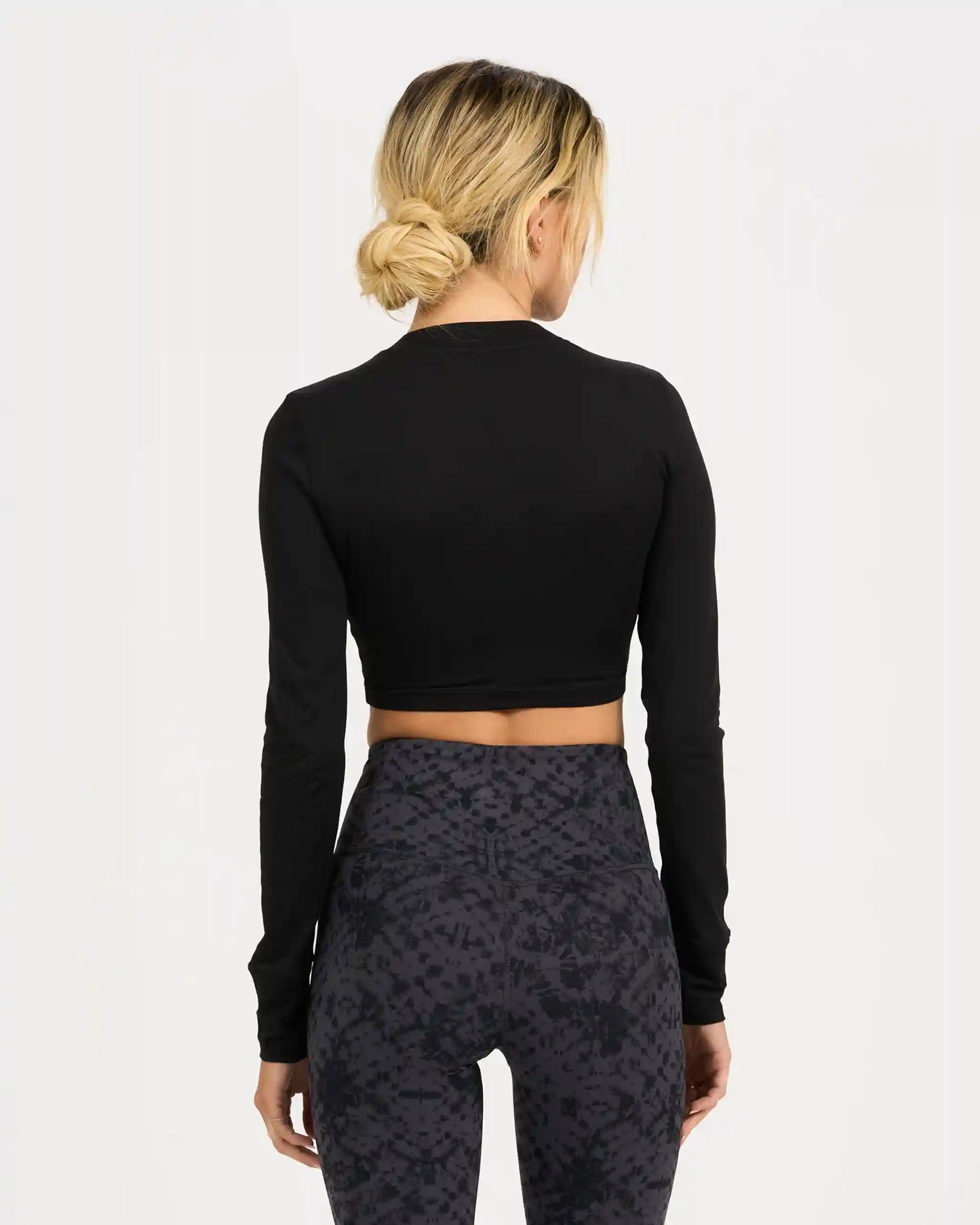 Long-Sleeve Lux Crop Tee