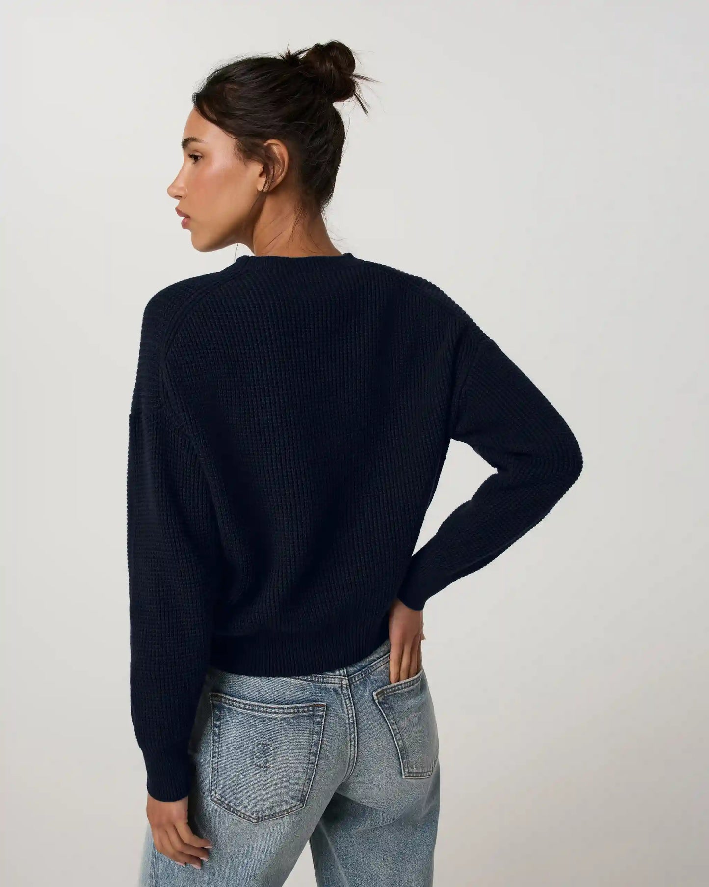 Cotton Waffle Sweater