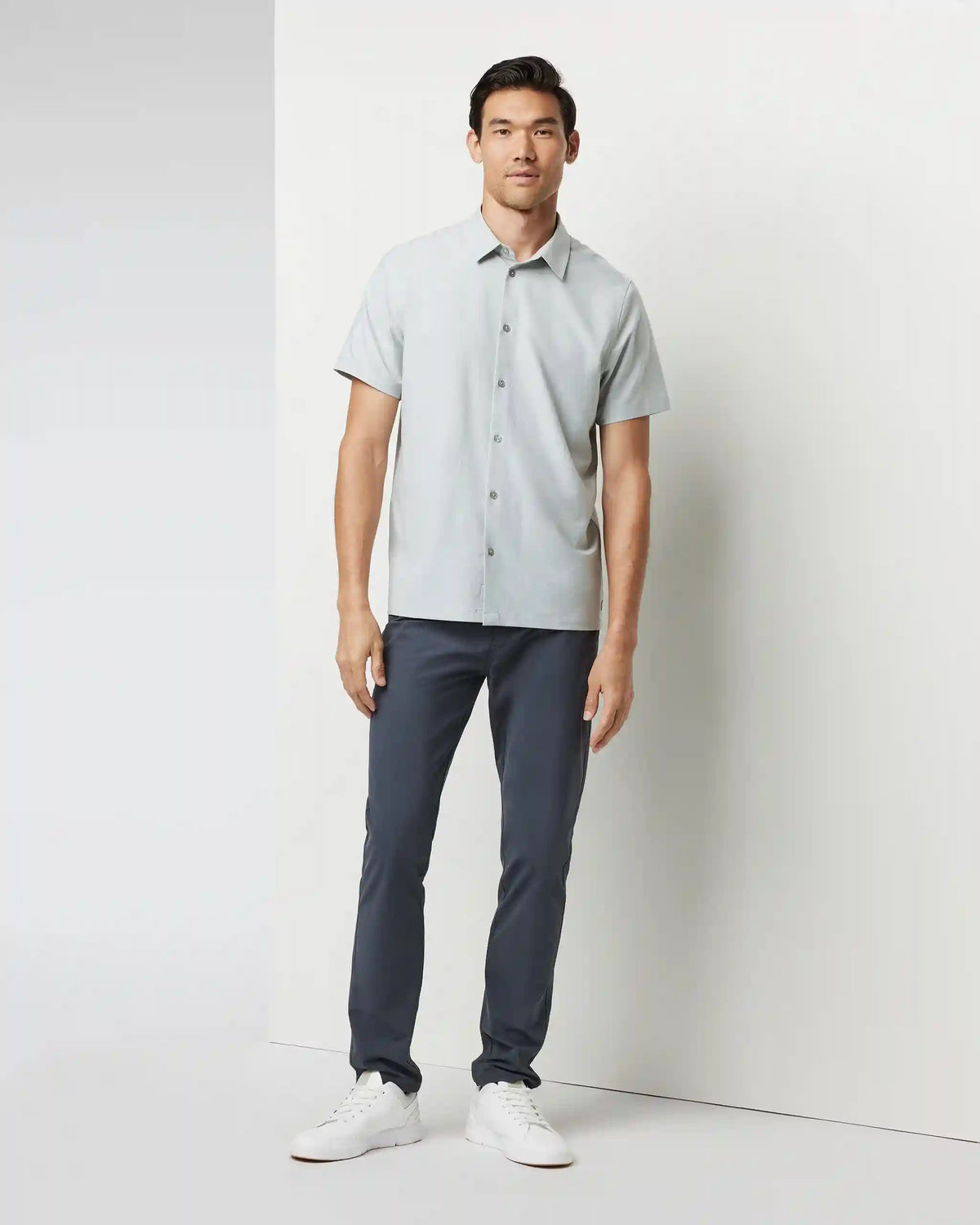 Short Sleeve Manhattan Button Down