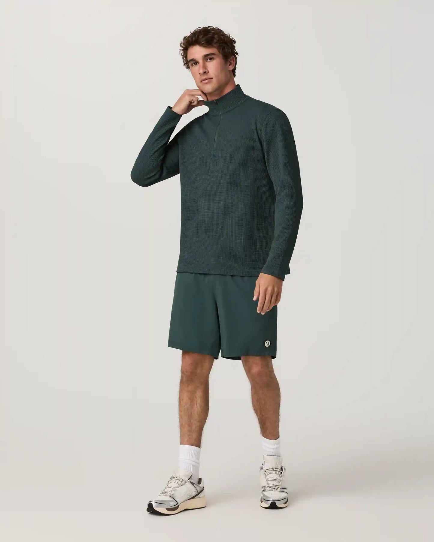 Lightweight Tech Waffle Quarter Zip