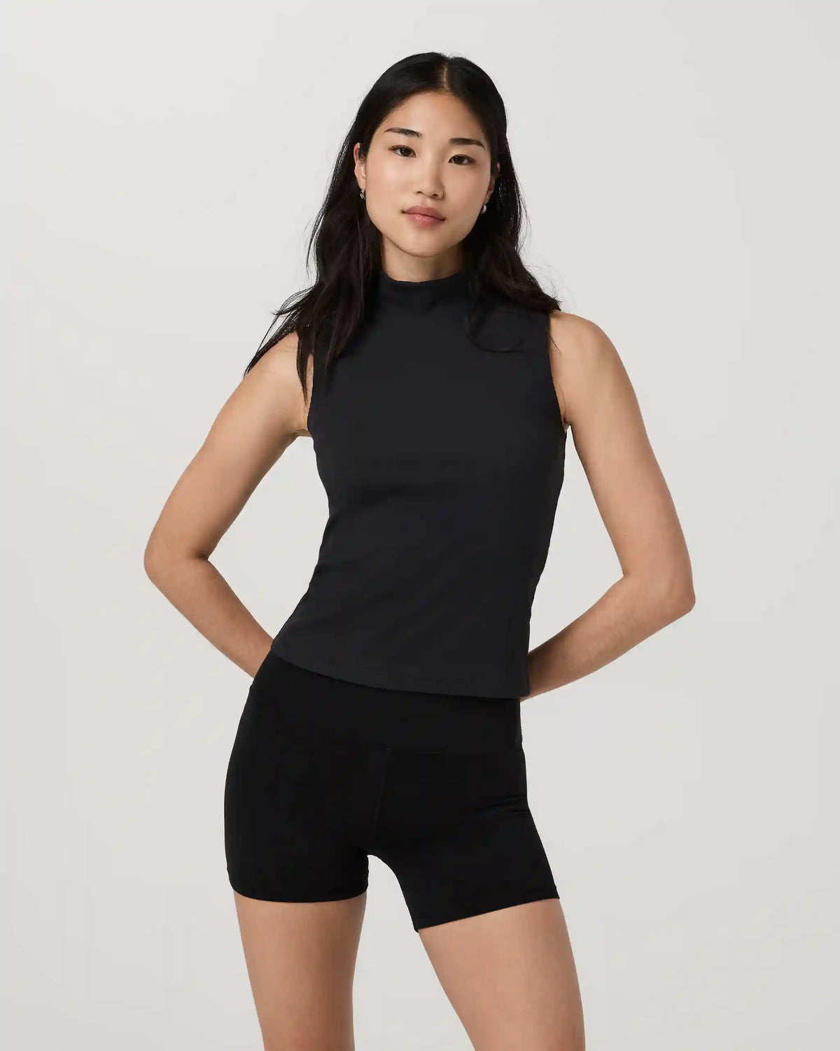 Cottony Rib Mock Neck Tank