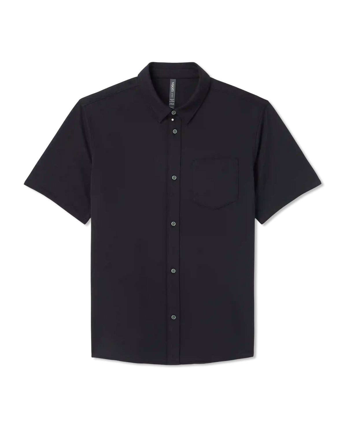 Short Sleeve Knit Oxford Button Down