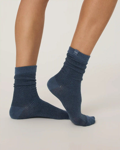 Micro Stripe Crew Sock