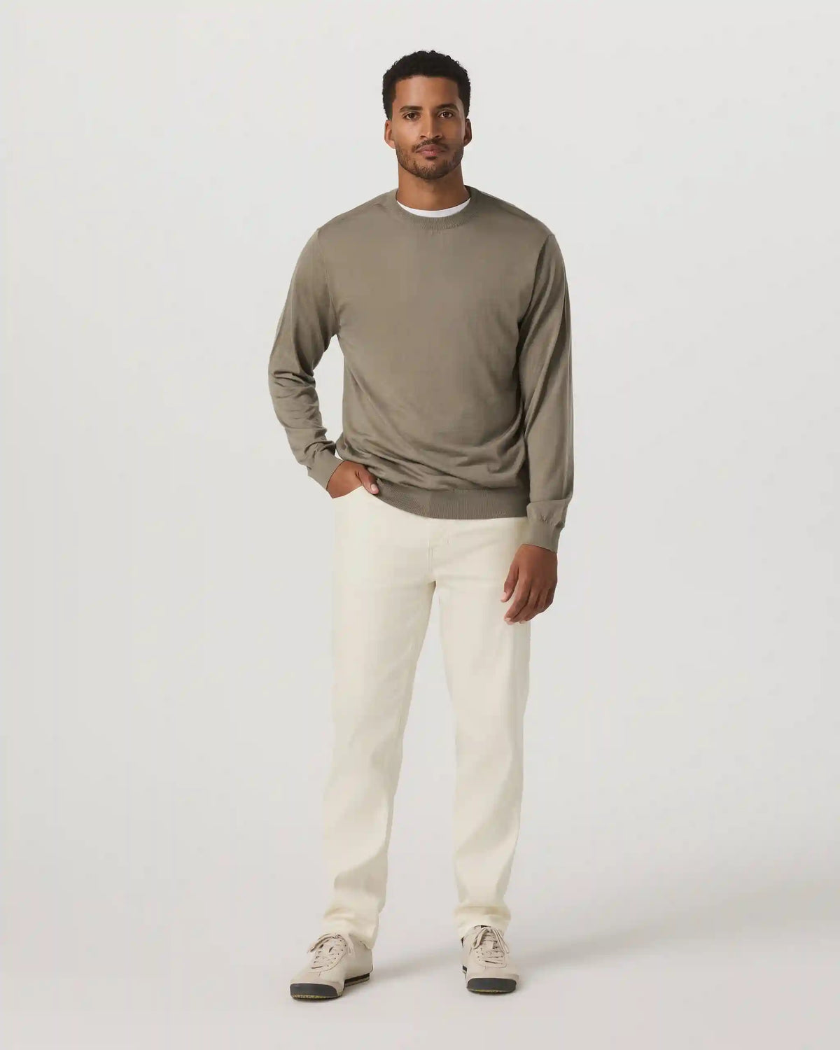 Merino Fine Gauge Wool Sweater