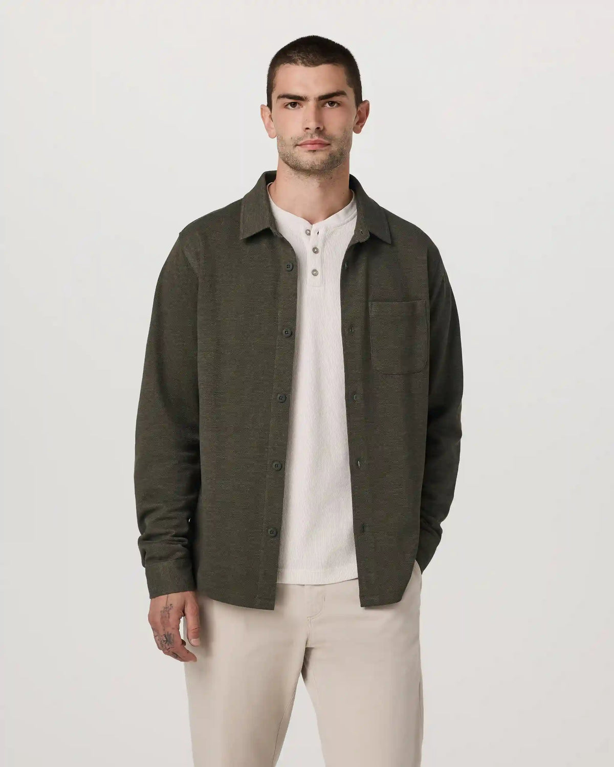 Long Sleeve Jeffreys Button Down Overshirt