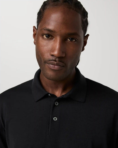 Short Sleeve Merino Wool Sweater Polo