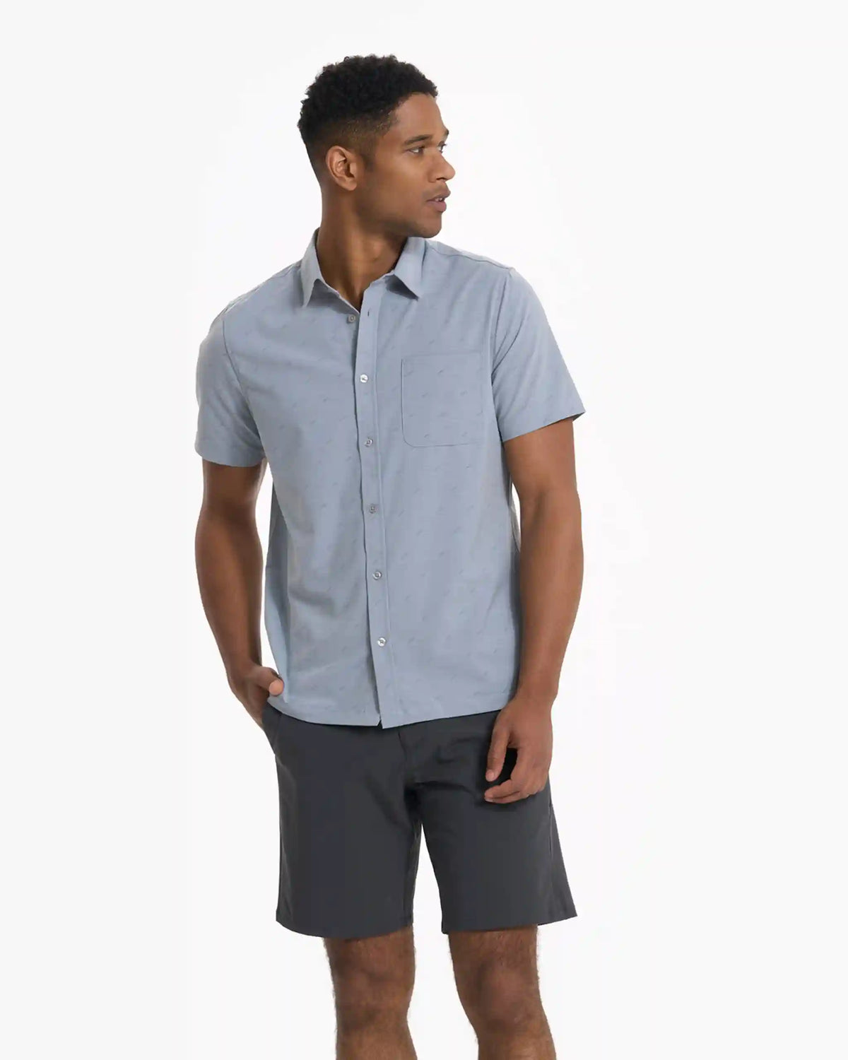 Short-Sleeve Bridge Button Down