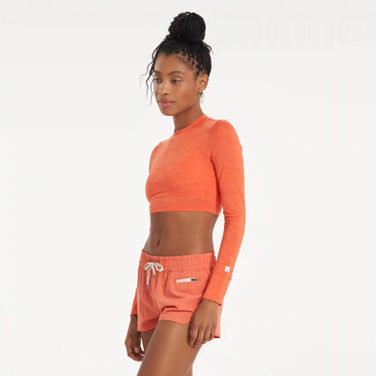Long-Sleeve Lux Crop Tee