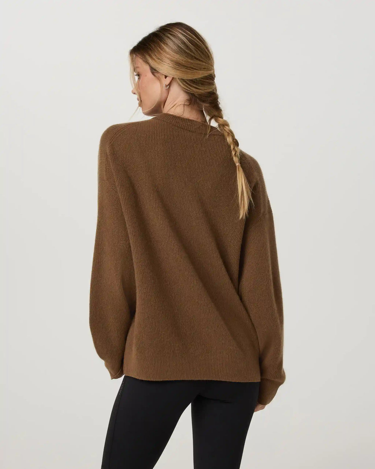 Émilie Cashmere Oversized Rib Crew