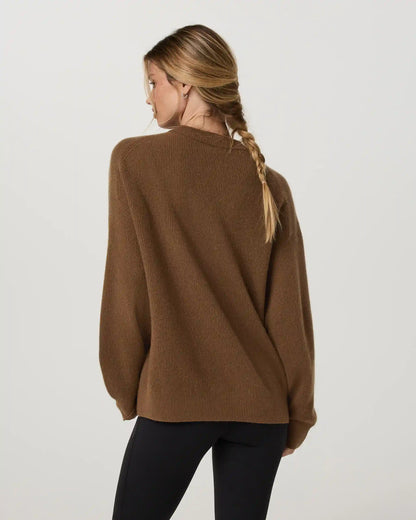 Émilie Cashmere Oversized Rib Crew