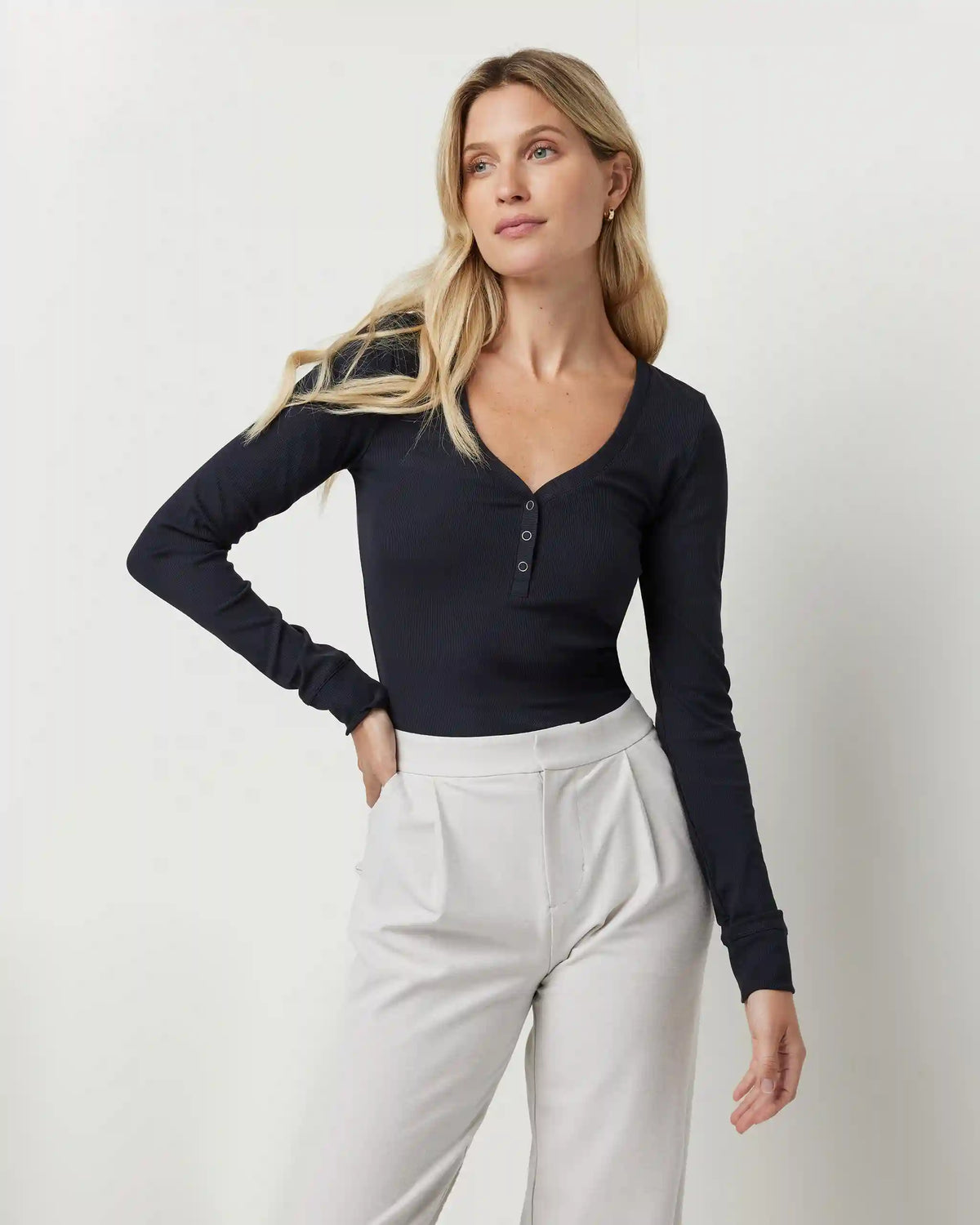 Long Sleeve Pose Henley