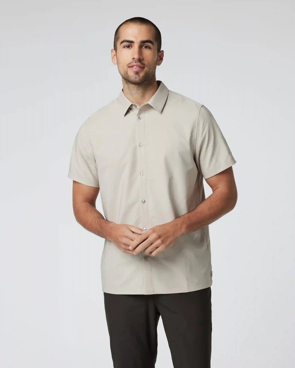 Short Sleeve Manhattan Button Down